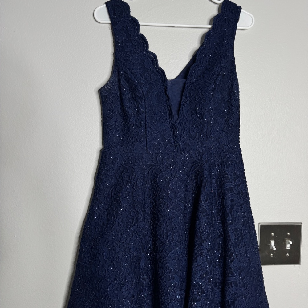 City Studio Navy Blue Dress